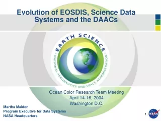 Evolution of EOSDIS, Science Data Systems and the DAACs