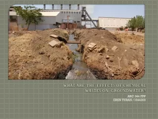 WHAT ARE  THE  EFFECTS OF CHEMICAL WASTES ON  GROUNDWATER?