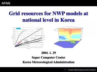 Grid resources for NWP models at  national level in Korea