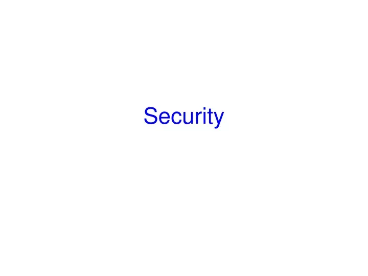 security