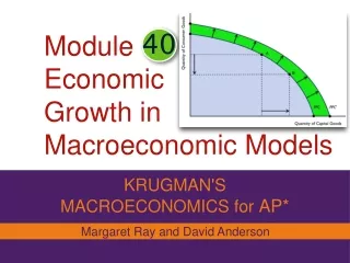 Module Economic  Growth in Macroeconomic Models