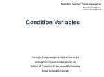 Condition Variables in Concurrent Programming - slide 1