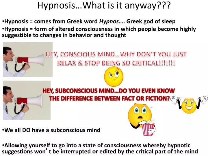 hypnosis what is it anyway