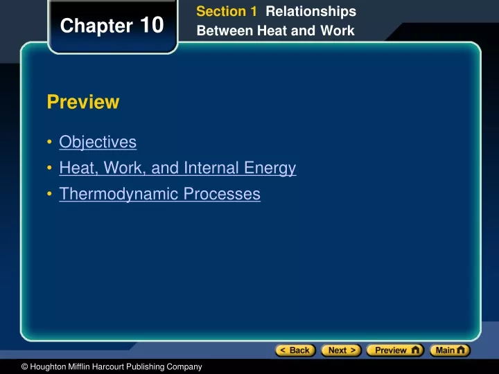 section 1 relationships between heat and work