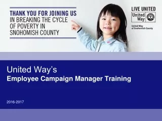 United Way’s Employee Campaign Manager Training