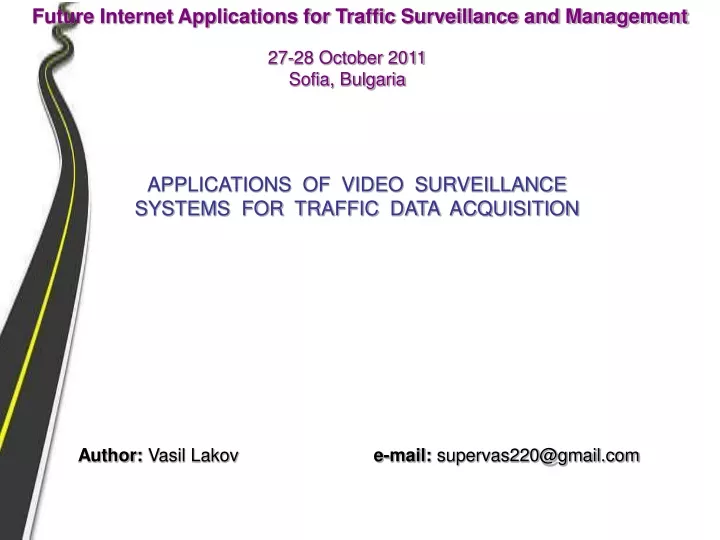 future internet applications for traffic