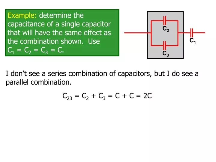 example determine the capacitance of a single