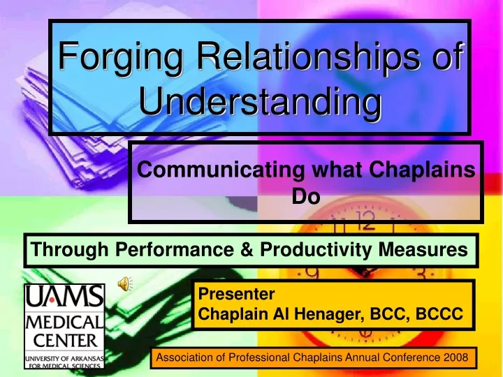 forging relationships of understanding