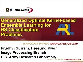 Generalized Optimal Kernel-based Ensemble Learning for HS Classification  Problems