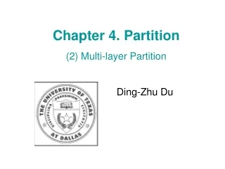 Chapter 4. Partition
