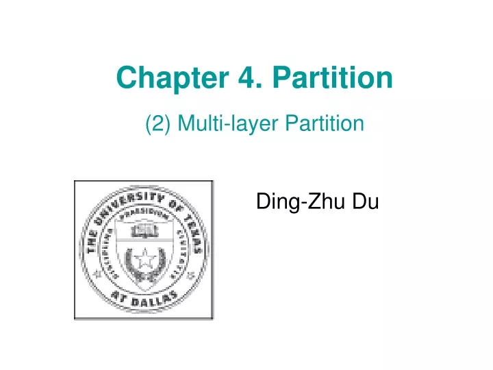 chapter 4 partition