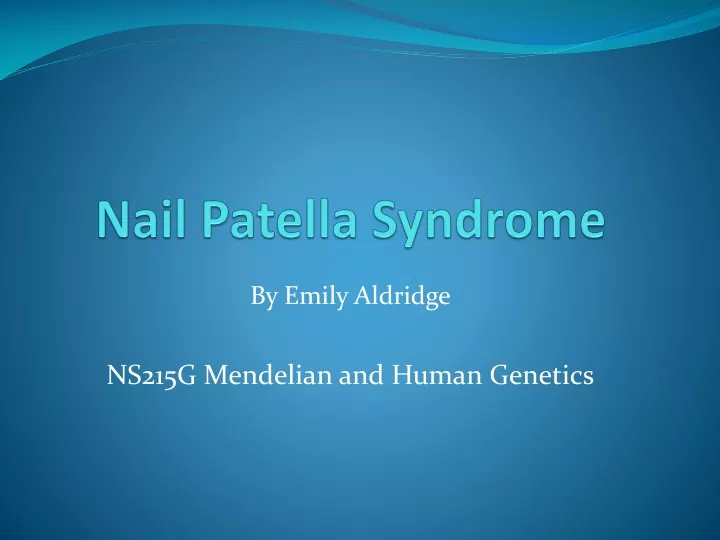 nail patella syndrome