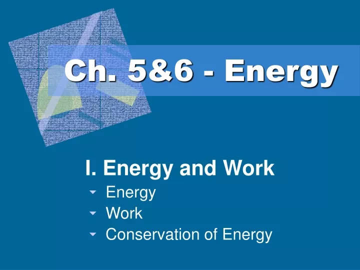 ch 5 6 energy