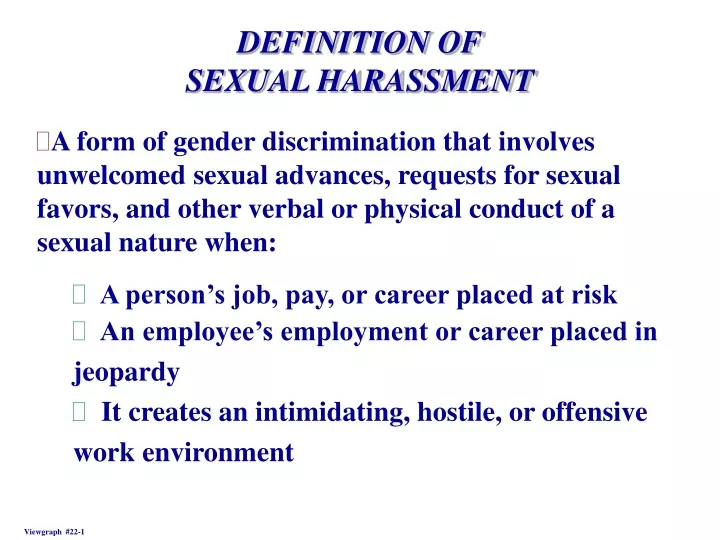 definition of sexual harassment