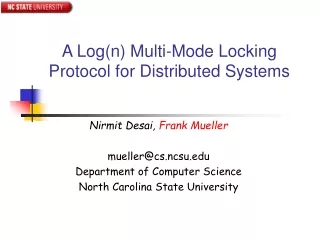A Log(n) Multi-Mode Locking Protocol for Distributed Systems