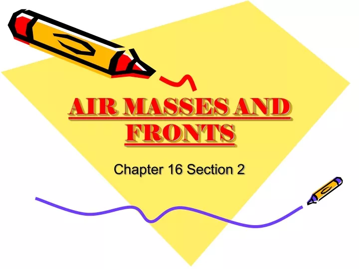 air masses and fronts