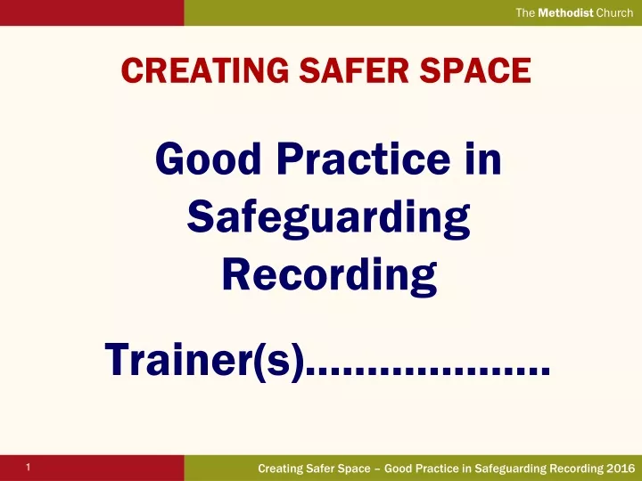 creating safer space