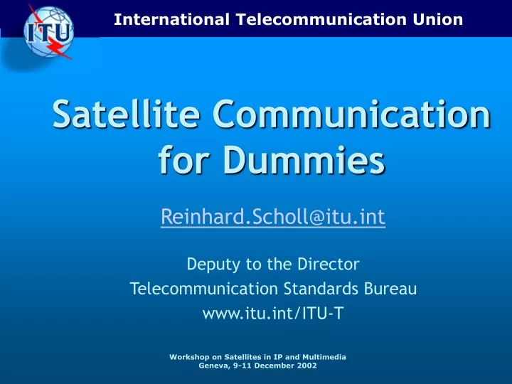 satellite communication for dummies