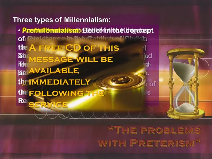 three types of millennialism