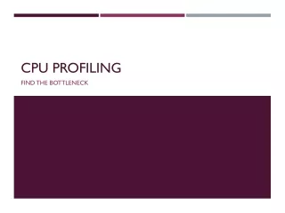 CPU profiling