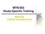 MTN-003  Study-Specific Training