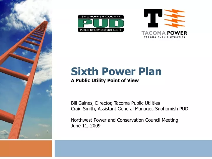 sixth power plan a public utility point of view