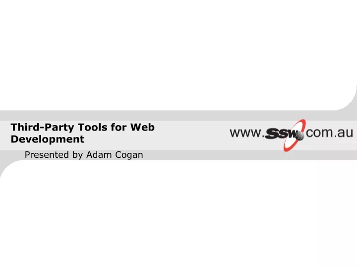 third party tools for web development