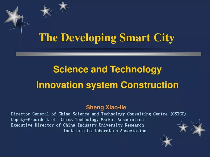 the developing smart city