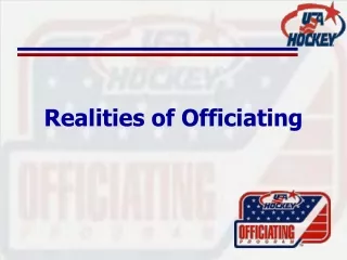 Realities of Officiating
