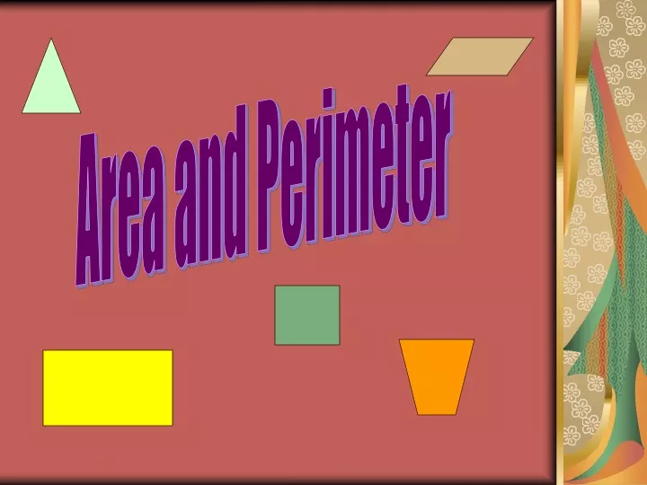 area and perimeter