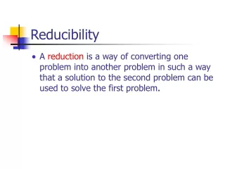 Reducibility