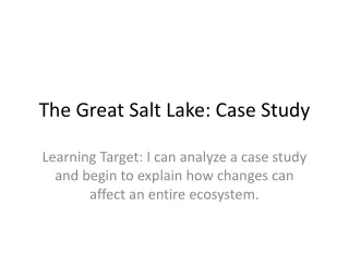 The Great Salt Lake: Case Study