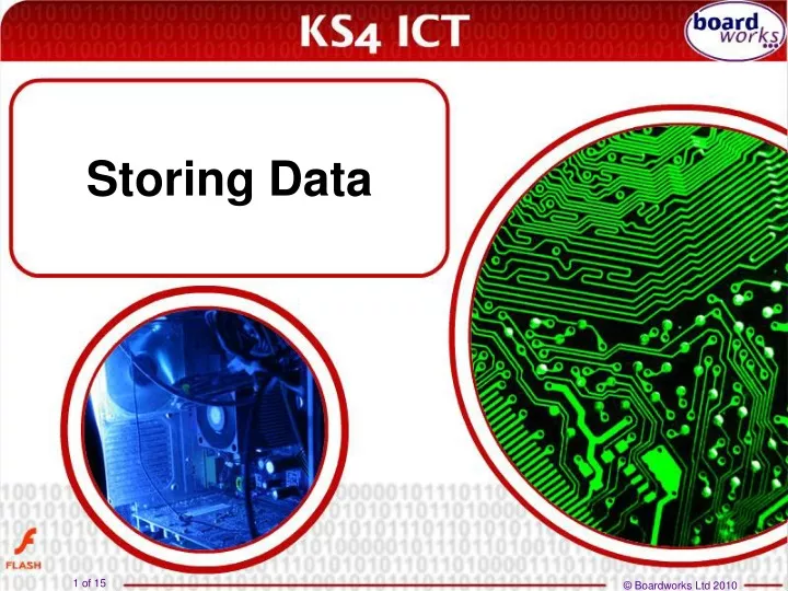 storing data