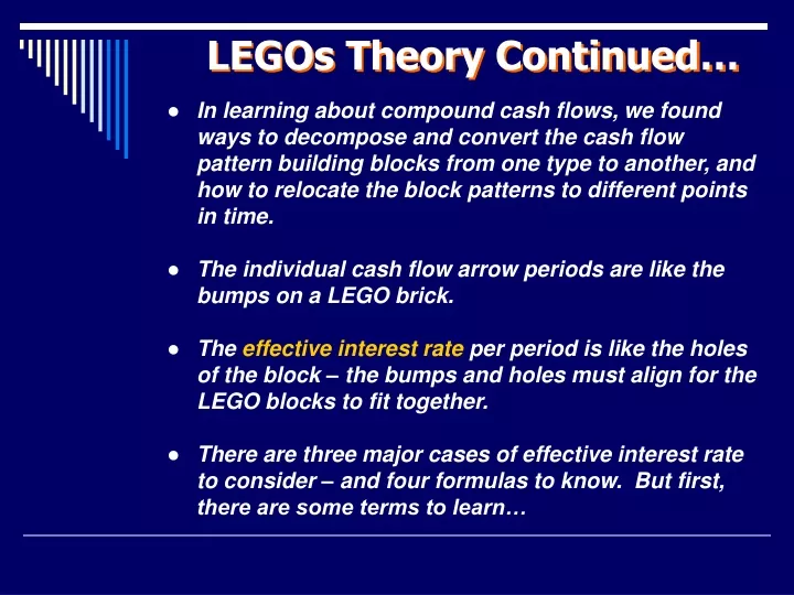 legos theory continued