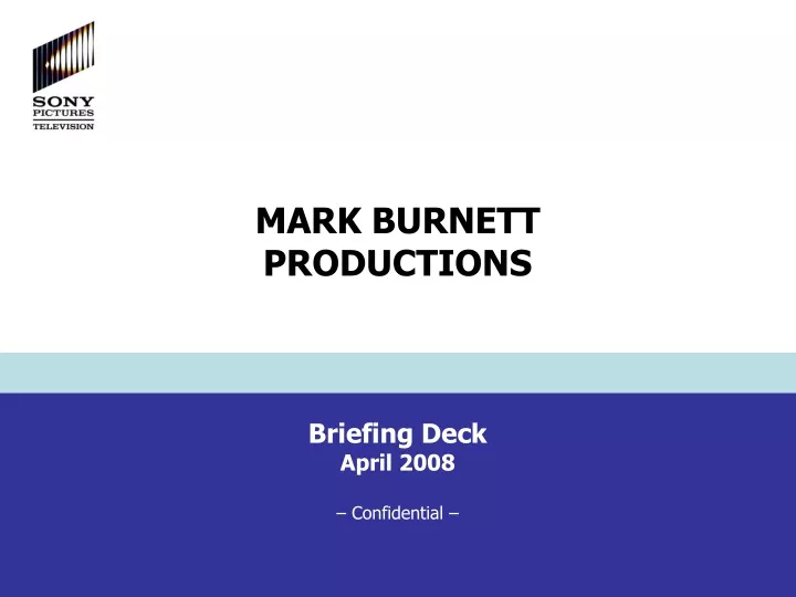mark burnett productions