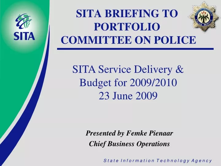 sita briefing to portfolio committee on police