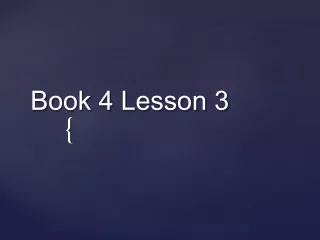 Book 4 Lesson 3