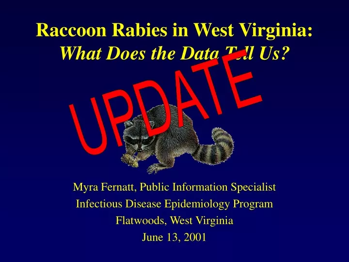 raccoon rabies in west virginia what does the data tell us