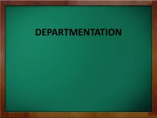 DEPARTMENTATION