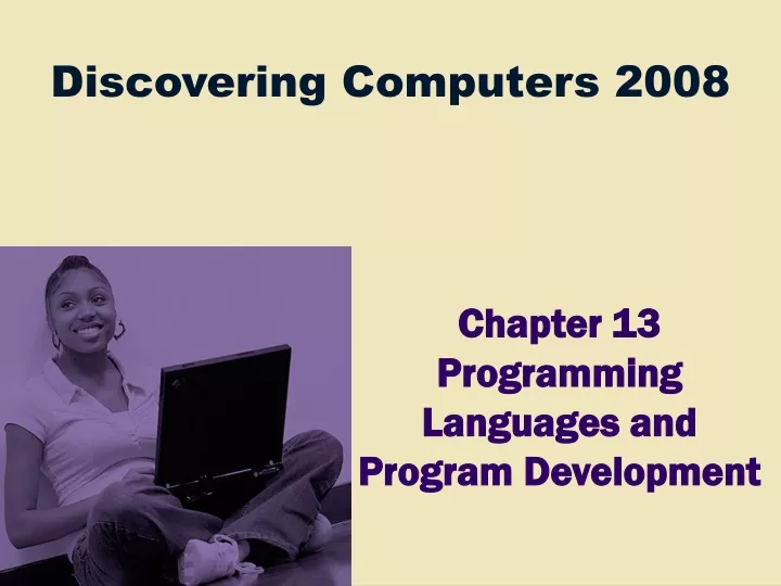 chapter 13 programming languages and program development