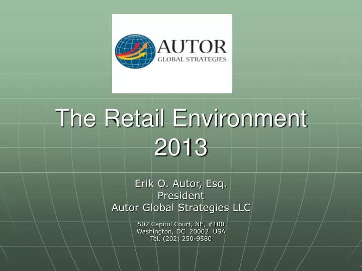 the retail environment 2013