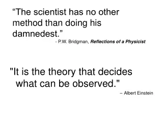 “The scientist has no other method than doing his damnedest.”