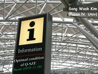 Optimal condition of Q-SZE Busan (2015.11.28)