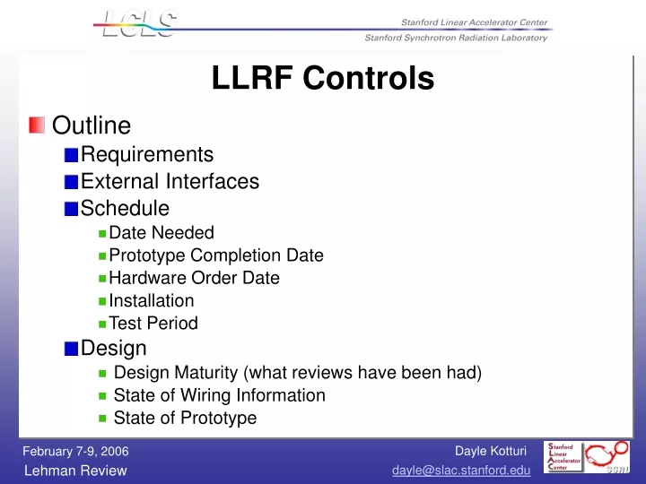 llrf controls