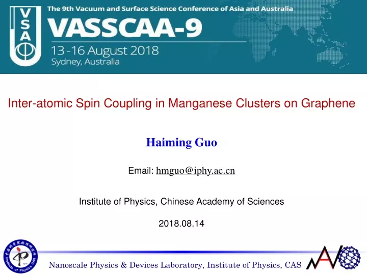 inter atomic spin coupling in manganese clusters