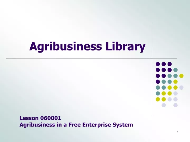 agribusiness library