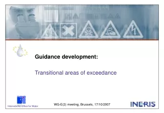 Guidance development: Transitional areas of exceedance