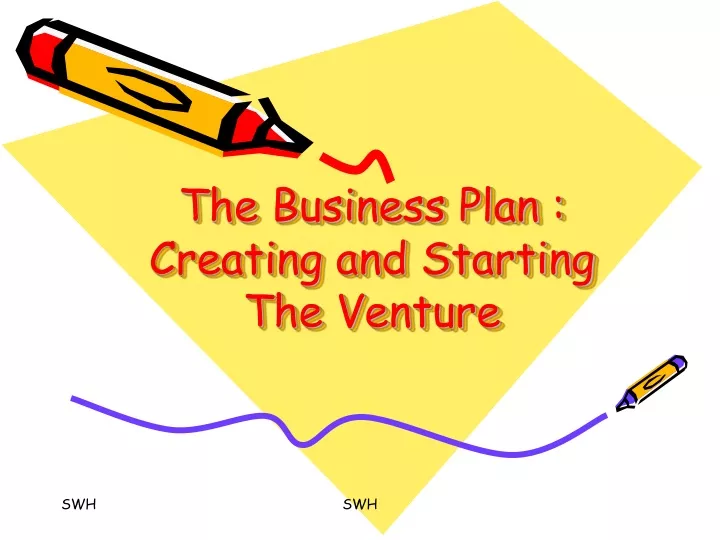 the business plan creating and starting the venture