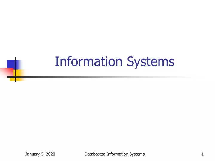 information systems