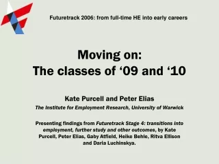 Moving on:  The classes of ‘09 and ‘10